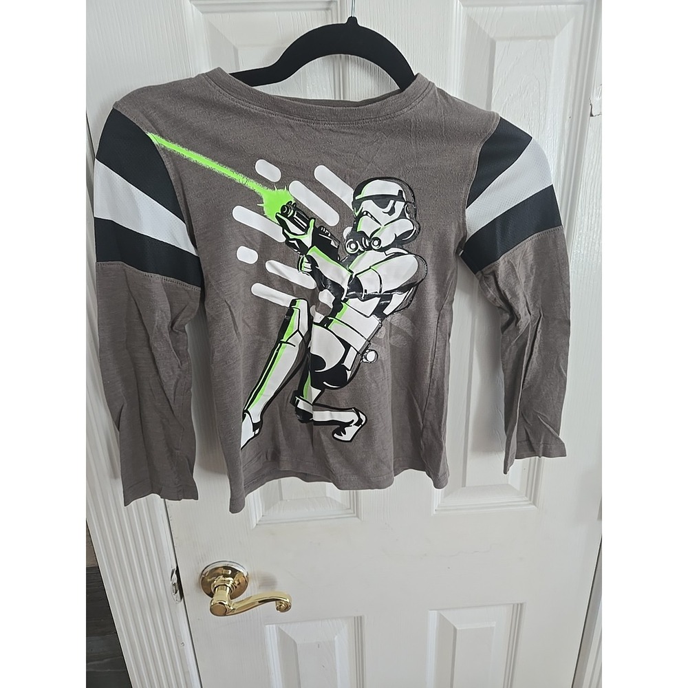 Star Wars‎ Storm Trooper Kids Long Sleeve T- Shirt Size 7